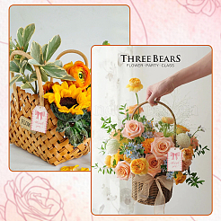 Rectángulo de papel con etiqueta de lazo&nbsp;DIY-WH20055-033A