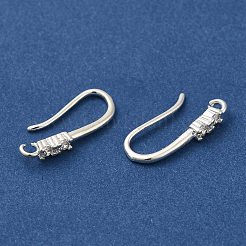Ohrhaken aus Messing mit Mikropflaster und klaren Zirkonia&nbsp;KK-A231-04S