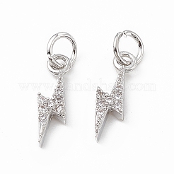 Ottone micro spianare fascino zirconi&nbsp;KK-E068-VB223