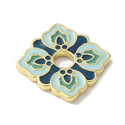 Smalto perline fiore ottone&nbsp;KK-P290-11G-02