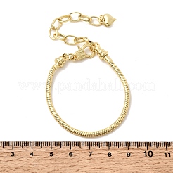 Messing-Schlangenkettenarmbänder für Frauen&nbsp;BJEW-H639-08G