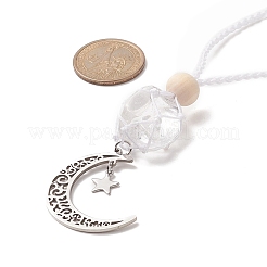 Pendentifs décoratifs en acier inoxydable moon 201&nbsp;HJEW-JM00958-03