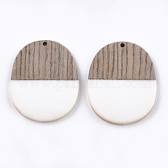 Pendentifs en résine et bois de wengé&nbsp;RESI-T023-01L