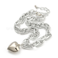 Collana con ciondolo a cuore&nbsp;NJEW-K261-03P