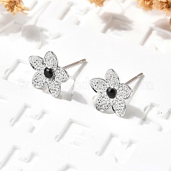 Boucles d'oreilles à tige en acier inoxydable 304&nbsp;EJEW-F361-17P