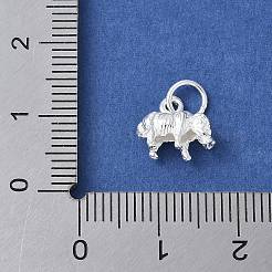 925 Sterlingsilber-Anhänger mit 3D-chinesischem Tierkreiszeichen&nbsp;STER-P066-01S-02