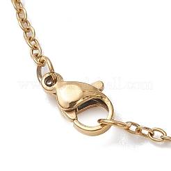 Collane con catena in acciaio inossidabile 304&nbsp;NJEW-MZ00143