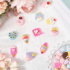 100 Stück 5 Stile undurchsichtige Harz-Decoden-Cabochons&nbsp;CRES-SP0001-05