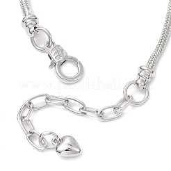 3 Stück 3 Stile Legierung Schlangenkette Charms Armbänder&nbsp;BJEW-JB11448