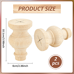 Möbelbeine aus Holz&nbsp;DIY-WH0888-582A
