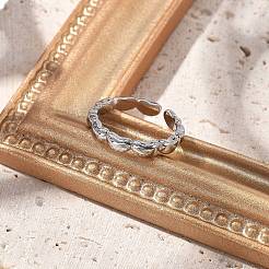 Offene Manschettenringe aus Messing für Damen&nbsp;LS-RJEW-U032-04G