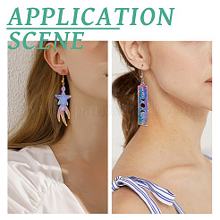 5 Stück Silikonformen mit Mondphasen- und Sternanhänger in 5 Stilen&nbsp;DIY-TA0004-98