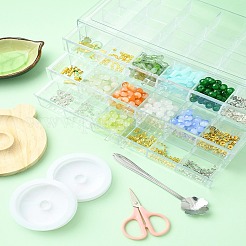 Kit de fabrication de bracelet en perles de verre à faire soi-même&nbsp;DIY-FZC0001-01A