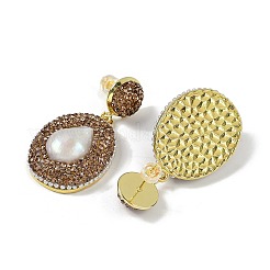 Pendientes de lágrima de perlas naturales&nbsp;EJEW-P297-01G
