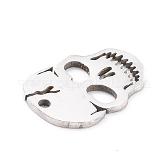 Anlaufgeschützte Charms aus Edelstahl 201&nbsp;STAS-D176-02P