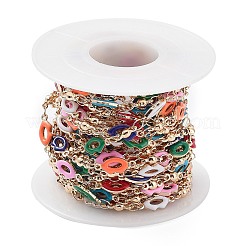 Catene a maglie con labbra smaltate colorate&nbsp;CHC-R135-05G