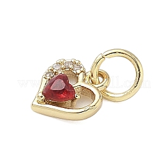 Colgante micropavé cubic zirconia de latón&nbsp;KK-D364-10G