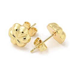 Ohrstecker aus Messing mit Blumenständerbeschichtung&nbsp;EJEW-F331-29G