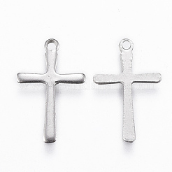 Dijes de cruz diminutos de acero inoxidable 201 que no se deslustran&nbsp;X-STAS-L197-36P