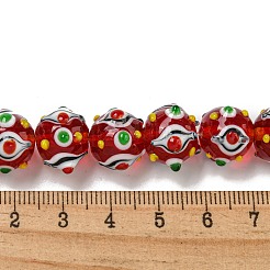 Chapelets de perles vernissées manuelles&nbsp;LAMP-N025-05D