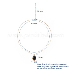 Collane del pendente di vetro&nbsp;NJEW-JN02586-02