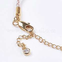 Creazione di bracciali in cordoncino di cotone intrecciato&nbsp;MAK-I006-08G