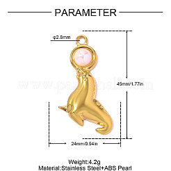 Anhänger aus Edelstahl 304&nbsp;STAS-OY017-63G