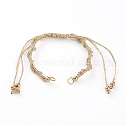 Verstellbarer Polyesterfaden geflochtene Perlenarmbandherstellung&nbsp;AJEW-JB00895