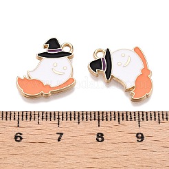 Pendentifs en émail d'alliage de placage de support de thème d'halloween&nbsp;LS-ENAM-N056-360