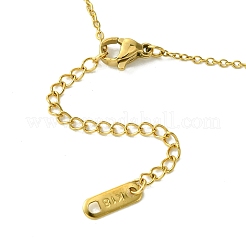 Colliers pendentifs en acier inoxydable 304 avec placage ionique (IP)&nbsp;NJEW-R265-01G