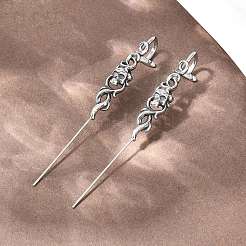 Halloween-Ohrringe aus Edelstahl 316 mit Ohrhaken&nbsp;AJEW-C044-17B-AS