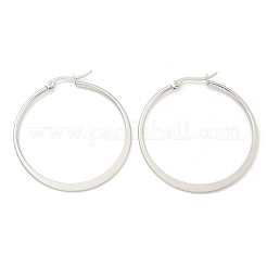 Orecchini a cerchio grandi in acciaio inossidabile 304 anti-ossidazione&nbsp;EJEW-F105-18P