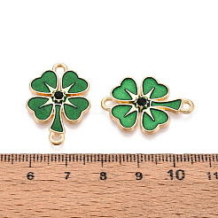 Saint Patrick's Day Legierung Emaille Verbindungsstück Charms&nbsp;FIND-N011-26KCG
