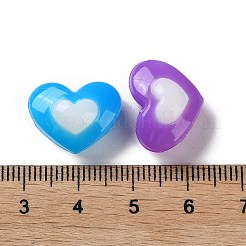 Perles acryliques opaques bicolores&nbsp;SACR-I005-05C