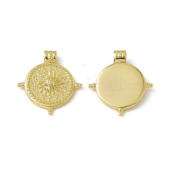 Pendentifs de placage en laiton&nbsp;KK-C007-25G