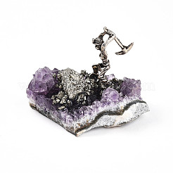 Natürliche Amethyst-Cluster-Basisskulptur&nbsp;G-N347-02B