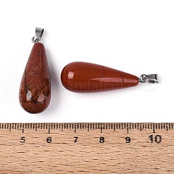 Ciondoli diaspro rosso naturale&nbsp;G-N360-08P-03