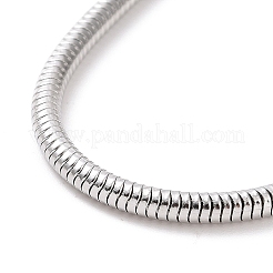 Bracelet à mailles rondes en acier inoxydable 304 anti-ternissement pour hommes et femmes&nbsp;BJEW-P274-01A