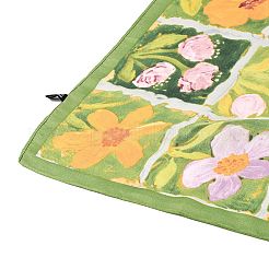 Pañuelo cuadrado de poliéster con estampado floral y pañuelo de seda&nbsp;FB-CBA4B8E-04