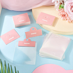 100 Stück faltbare Display-Kopfkarten aus Papier mit Blumendruck&nbsp;CDIS-TA0001-46C