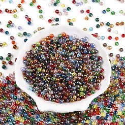 Transparente Farben Regenbogenglas Saatperlen&nbsp;SEED-N007-08