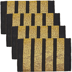 4 Stück Kapitäns-Schulterklappen aus Polyester&nbsp;DIY-CY0002-91B