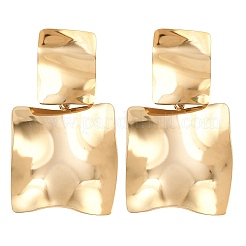 Quadratische Ohrstecker aus 304 Edelstahl&nbsp;EJEW-K268-79A-G