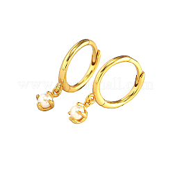 Orecchini a cerchio semplici in argento sterling s925 rotondi&nbsp;TS0861-1