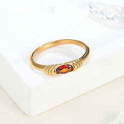 304 Edelstahl mit Zirkonia-Fingerringen&nbsp;FS-WG2ED2E-03