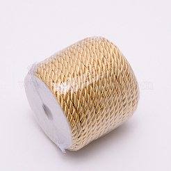 Cordon tressé en polyester 3 pli&nbsp;LS-OCOR-WH0063-42G