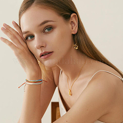6 Set mit 6 geflochtenen Nylonkordel-Armbändern&nbsp;BJEW-FI0001-34