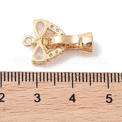 Goldene Messing-Mikropavé-Faltverschlüsse mit Zirkonia&nbsp;KK-B100-037G
