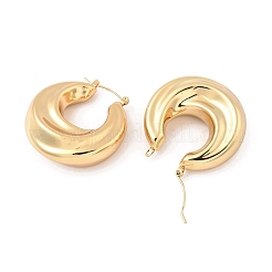 Pendientes de aro de acero inoxidable 304&nbsp;EJEW-Q011-11G-1