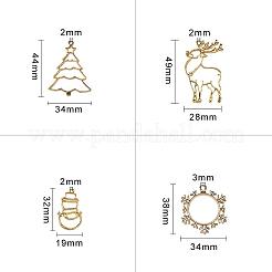 Pendentifs de lunette ouverte en alliage&nbsp;PALLOY-OC0001-20
